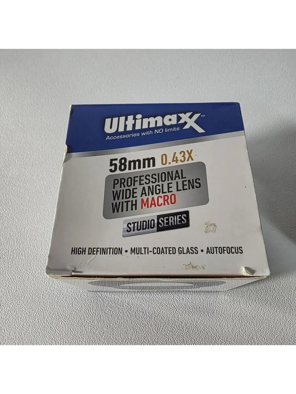Ultimaxx Studio Series 58mm 0.43x Professional Wide Angle Lens with Macro